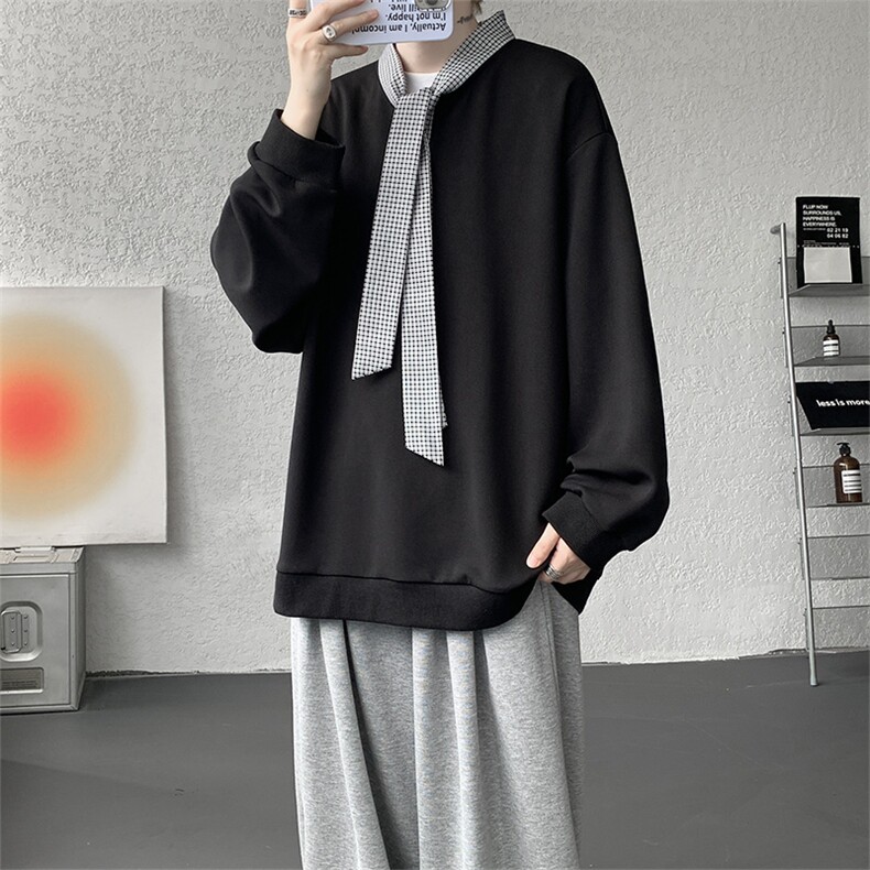 现货WY10145-特P48加绒P55秋冬设计感宽松大码卫衣男上衣外套,女装短外套,电商A059