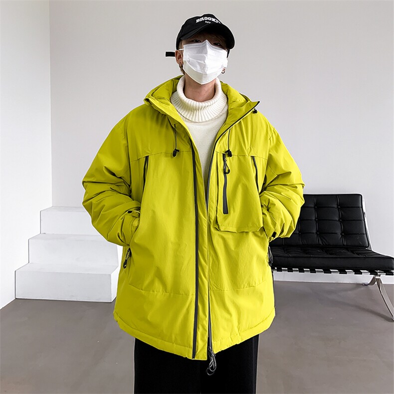 新款棉服羽绒棉保暖连帽加厚冬装情侣装韩版宽松棉袄MY8855-P105,男装棉衣,电商A128
