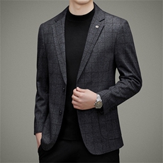 DJ3397钱塘2020-3秋冬季新款商务休闲合身中年男士西服P147，男装西服，钱塘207-3
