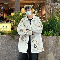 F517P75秋冬小众个性休闲夹克外套宽松日系男装，男装夹克，星座512-6