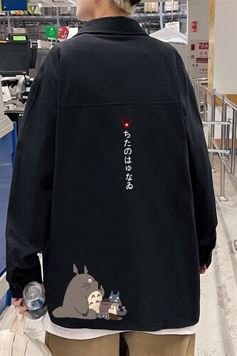 春季长袖衬衫男宽松港风衬衣男外套男CSCS269-P35，男装衬衫，电商B371