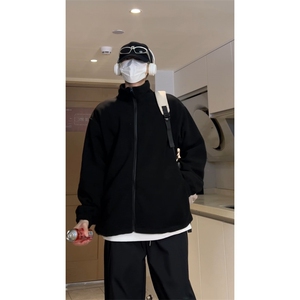 冬季摇粒绒卫衣男加厚男士休闲外套潮流立领内搭A266-D01-特批P35图片