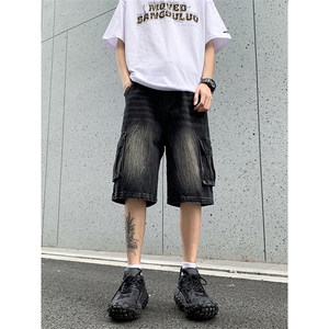 B221 美式ins高街小众夏季重工艺工装牛仔短裤 LK24177-P60 控78图片