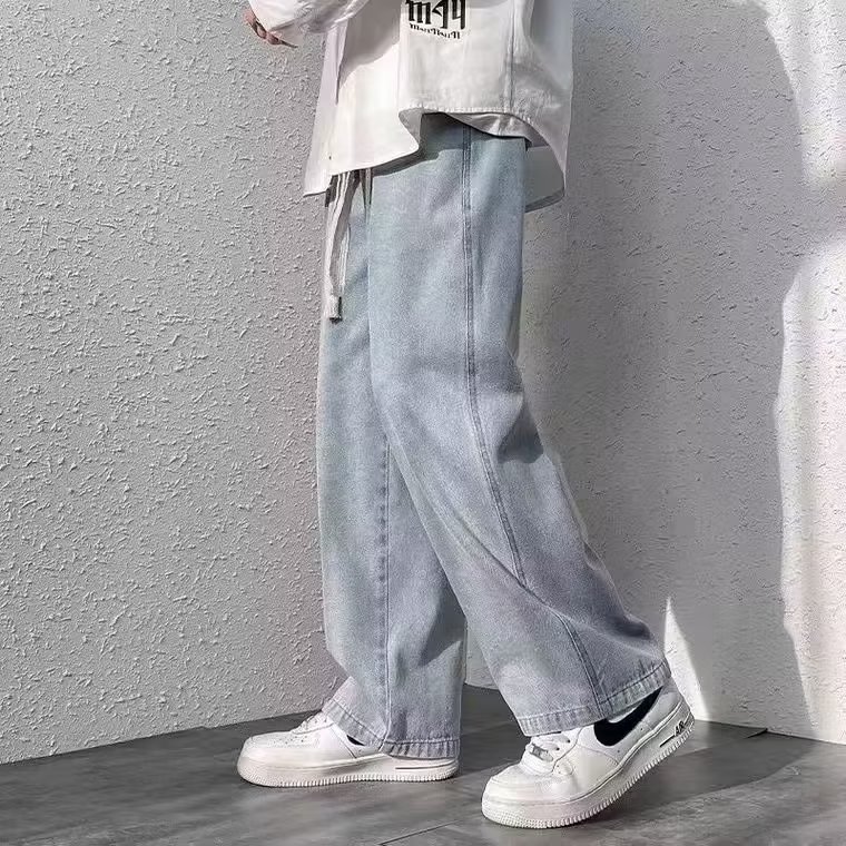 牛仔裤男秋季潮大码休闲裤子高街B035P30,男装牛仔裤,星座1116-2