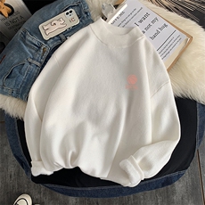 M18237-P45加绒款-P65半高领毛衣男士大码针织衫男毛线衣男，男装针织衫/毛衣，电商A040