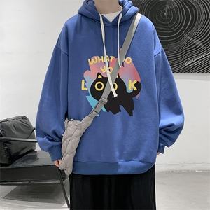 连帽卫衣男大码胖子帽衫大号运动服WY2454-P35图片