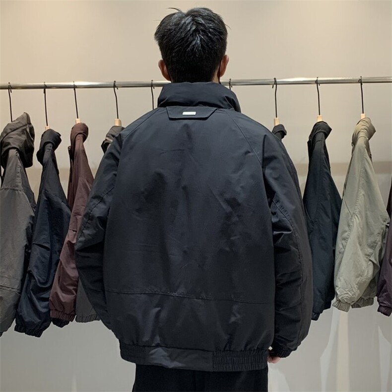 标50绒轻熟风格纹拼接立领羽绒服YR02-P200,男装羽绒服,星座313A(原308A-2)
