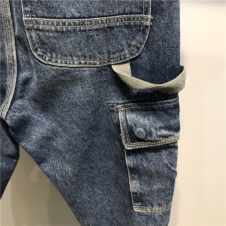 2025秋冬新款美式原创宽松微跨重工水洗工装牛仔裤男哈伦裤长期款,男装牛仔裤,电商B230