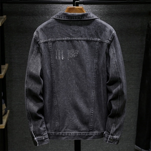 美式复古牛仔外套男高级感痞帅衣服潮流百搭夹克9015-P70四季有货图片