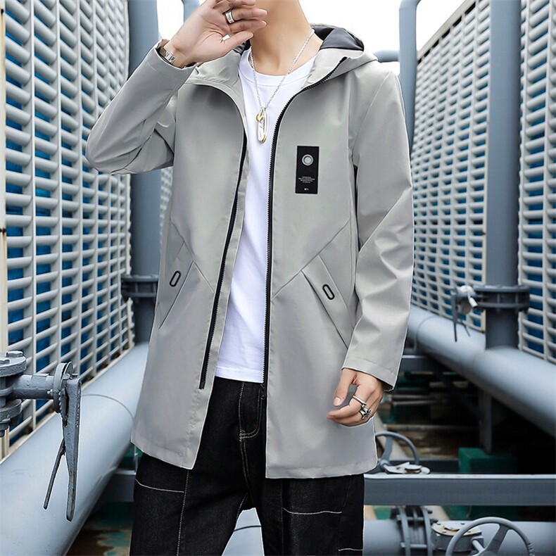 2024主推中长款秋季男士夹克大货风衣外套潮流JK8929-P32，男装夹克，星座1105