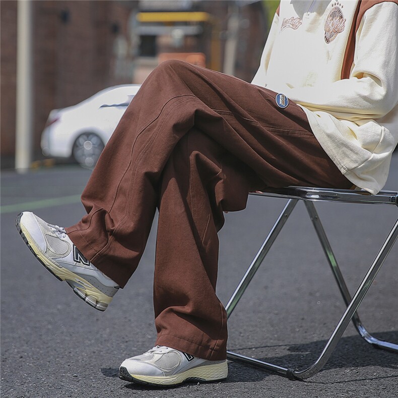 秋季日系休闲裤男宽松长裤百搭D329-QM526-P55-控68,男装休闲裤,电商D329