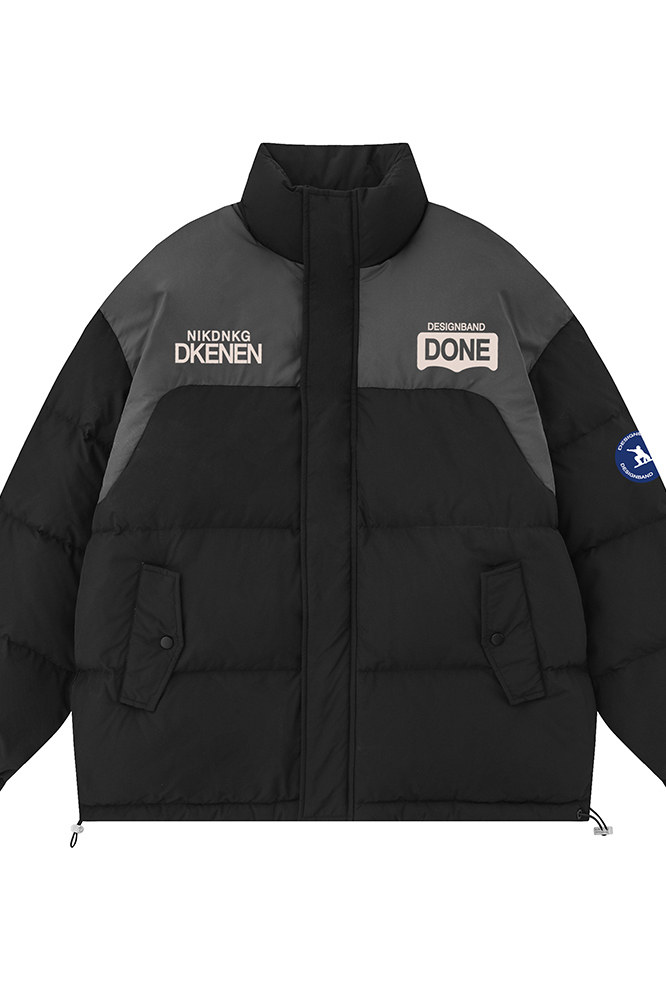 白底23新款冬季时尚百搭立领加厚棉服外套MY64303P125控158,男装棉衣,电商A268-1