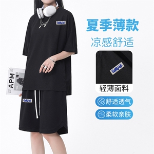 休闲百搭宽松运动服套装女夏季短袖短裤两件套外穿  TZ18-特批70图片