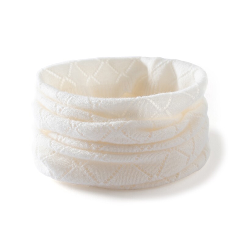 2025时尚百搭通勤简约休闲菱形镂空脖套，周边，绒朵羊绒