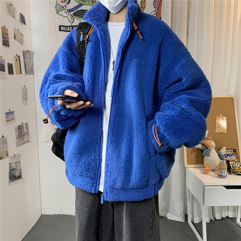 港风冬季宽松百搭棉服男羊羔毛情侣棉衣男外套男7956P105控149,男装棉衣,星座226-1