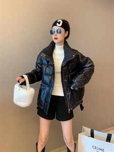 衣,时尚小清新,这件是两款面料拼接的大，,女装棉衣/棉服,时尚靓姿