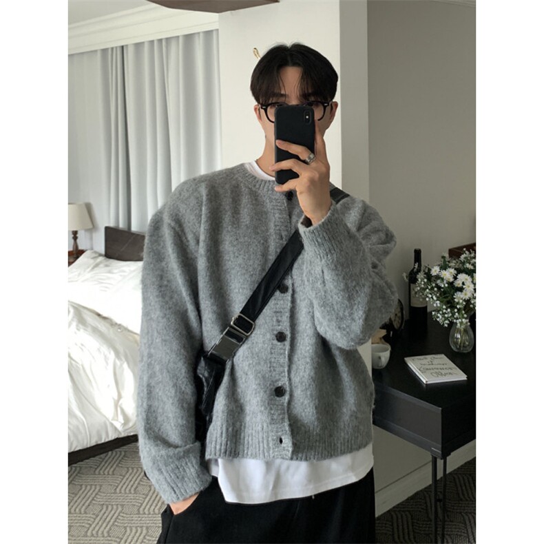 706-2-MY1095-P55特P现货秋季韩版男士慵懒高级感毛衣开衫外套，男装针织衫/毛衣，星座706-2