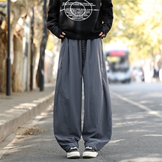春季新款现货男女同款直筒休闲裤DSA157B-K2618-P50，男装休闲裤，电商A157B