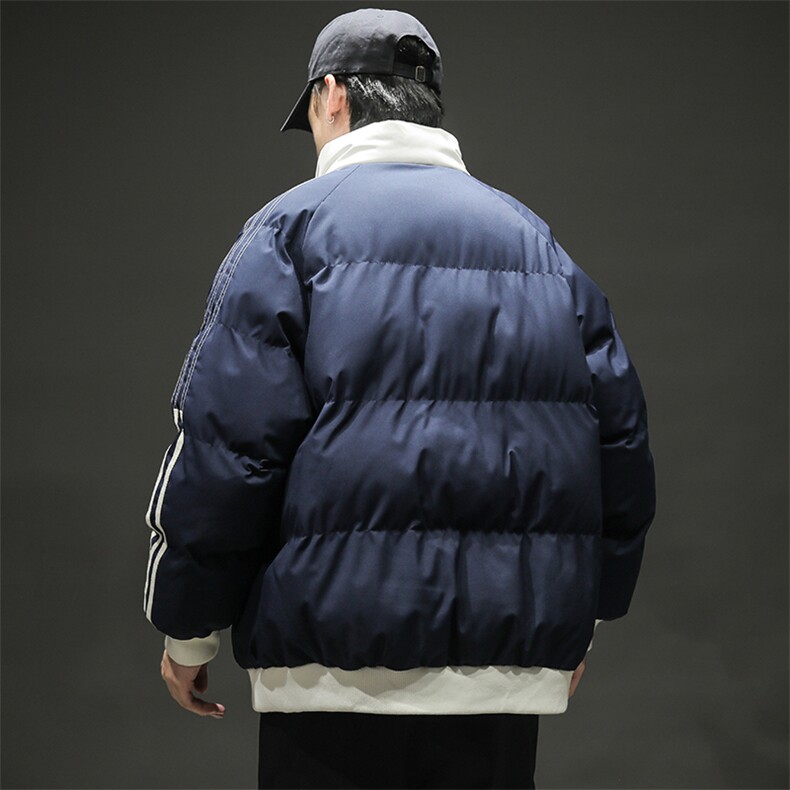 抖音得物二开可供视频拼接织带三防加厚羽绒棉衣外套棉服LL6667,男装棉衣,电商A486
