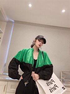时尚撞色防晒衣图片