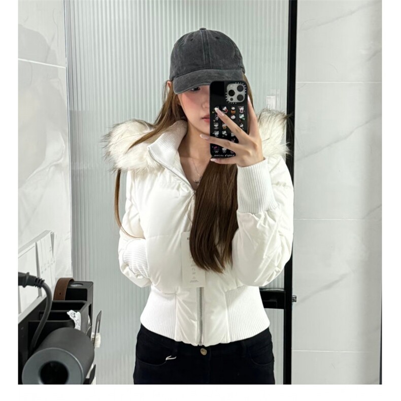 A589-P108小海鸥收腰短款大毛领冬季新款棉服冬装外套,男装棉衣,星座911