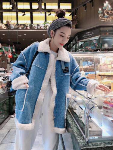 新面料贴标牛仔外套，女装，一杭