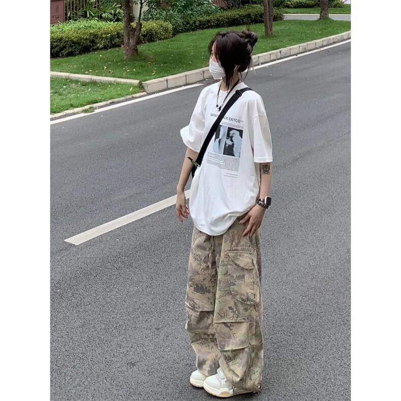 【网图有货】美式复古迷彩工装裤男女降落伞兵裤子MCK01LL-特P50图片