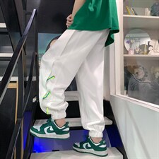 品质高街设计潮牌休闲裤男垂坠感宽松阔腿束脚男裤DK7864-P78，男装休闲裤，星座717