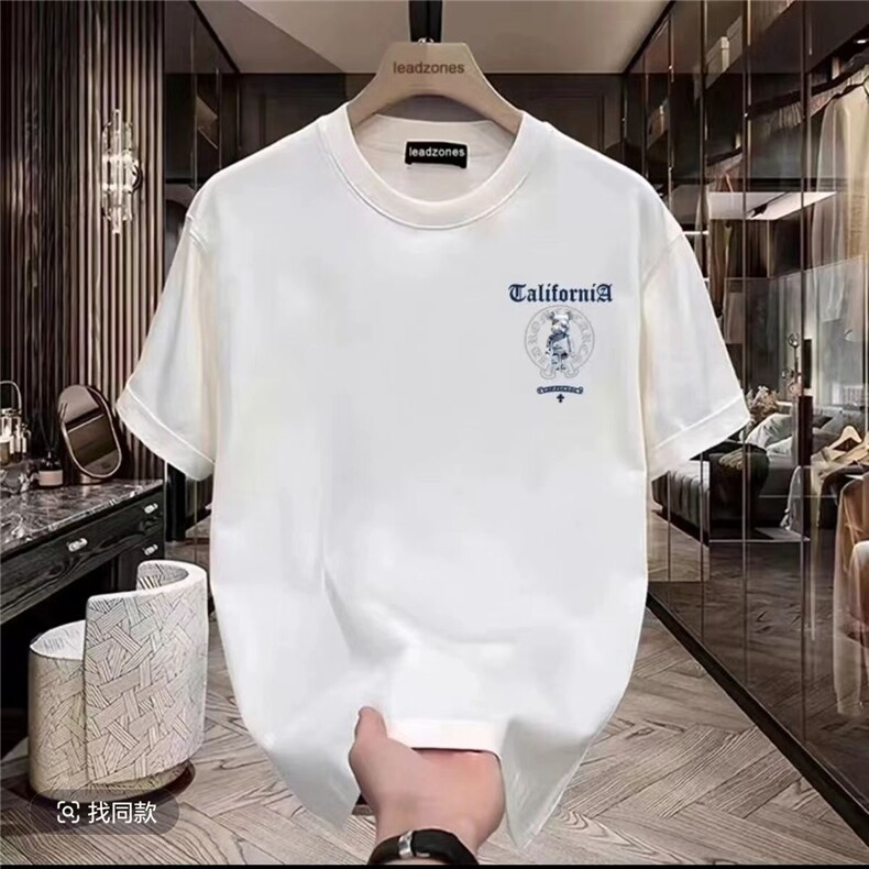 1506-1/TDX70521/P32男士印花纯棉短袖T恤时尚百搭休闲高品质潮牌,男装T恤,星座1506-1