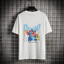 2021夏季新款男士潮牌流行卡通可爱印花大码宽松休闲T恤3005-P25，男装T恤，电商A128