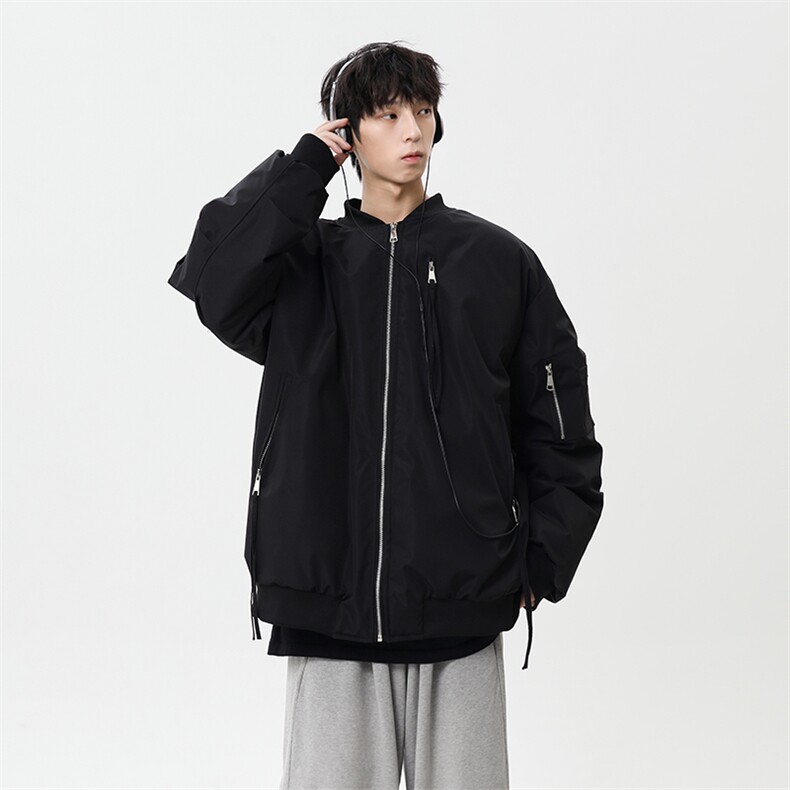 秋冬新款港风日系复古立保暖棉服棒球服男XZ213-MF02-P128控148,男装棉衣,星座213