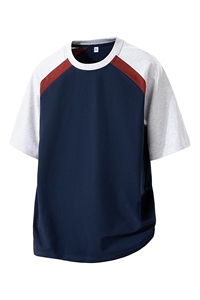 美式运动球服短袖男夏季潮牌重磅纯棉宽松休闲凉感t恤HH5712-P25图片