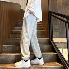 k1067-p35-限价49.9现货港风中性大码卫裤束脚，男装休闲裤，星座116