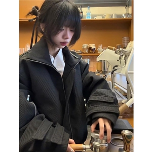 （现货）   多形态弯刀绑带蜂窝棉服夹克棉衣图片