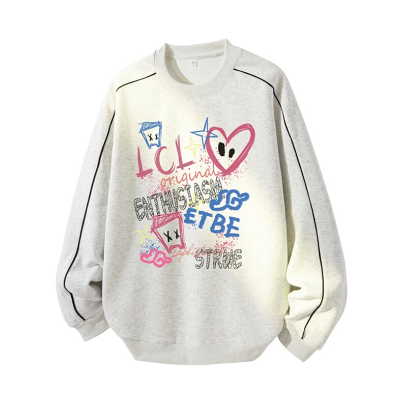 得物供货、复合重磅420克现货圆领卫衣宽松HD019-1-YLT2527-特P35，男装卫衣，电商019-1