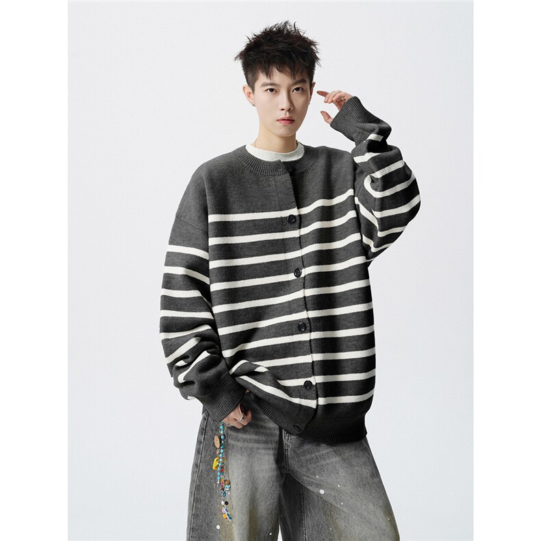 现货男式新款长袖时尚休闲男装开衫毛衣XZ608-M405特P48控88，男装针织衫/毛衣，星座608(原A046)