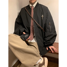 JK8103/P68秋装港风立领夹克男女外套棒球服防水大码潮工装上衣，男装夹克，电商A141