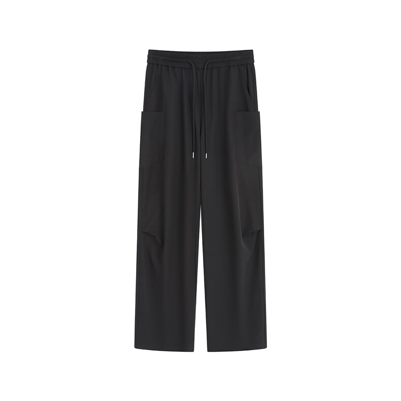 冰丝美式复古侧口袋休闲裤K107平铺92%聚酯纤维8%氨纶(S-2XL)TP24,男装休闲裤,电商A088