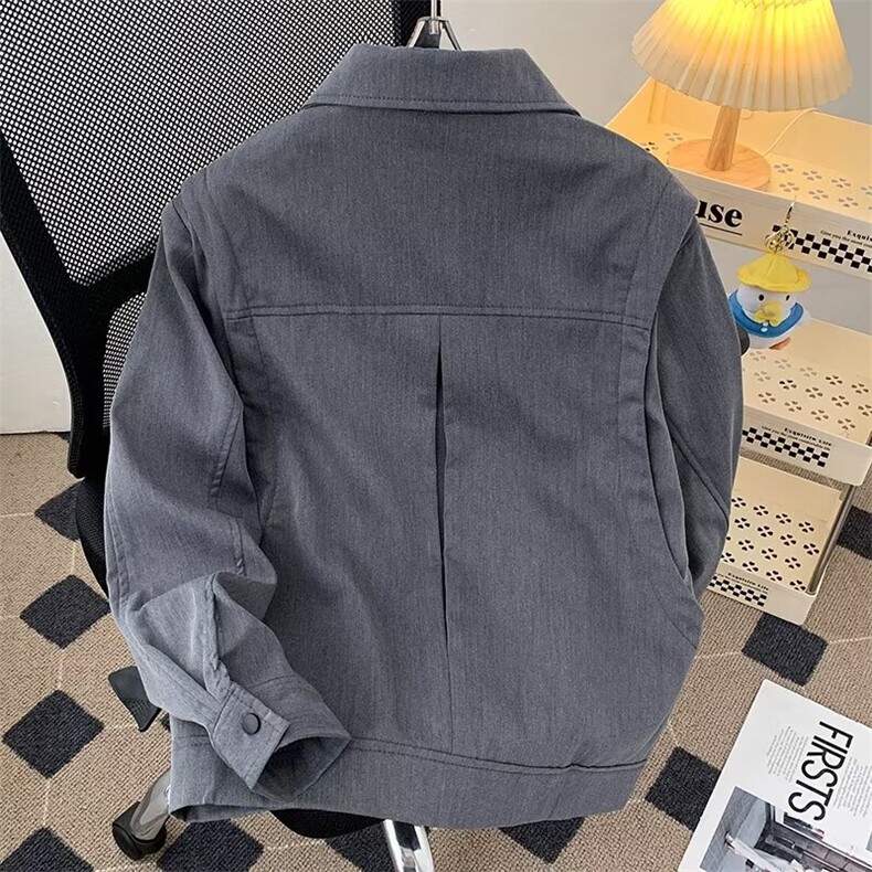 得物品质秋款男双层拼接夹克衫宽松休闲外套JK0222P82,男装夹克,星座1013-1