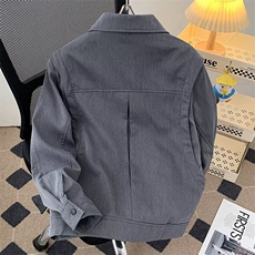 得物品质秋款男双层拼接夹克衫宽松休闲外套JK0222P82，男装夹克，星座1013-1