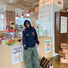 春季美式复古赛车风刺绣夹克男女可拆卸连帽外套机车服WLE311-P72，男装夹克，星座1008