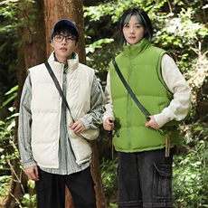 送背包双面穿棉马甲男女韩版潮流保暖2024冬季ins棉衣MF252-P70，男装棉衣，星座412-3