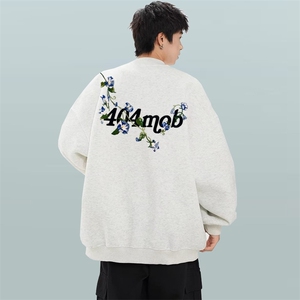 小花刺绣棒球服男女秋季新款宽松bf美式复古情侣夹克HH8147P74