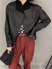 皮衣外套，女装皮衣，卡薇尔