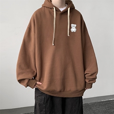纯棉连帽卫衣男大码运动帽衫宽松薄WY2292-P35，男装卫衣，电商A040