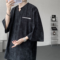 TZ791-特批55控98夏季冰感扎染冰丝速干大码短袖短裤T恤套装男，男装休闲套装，电商A059