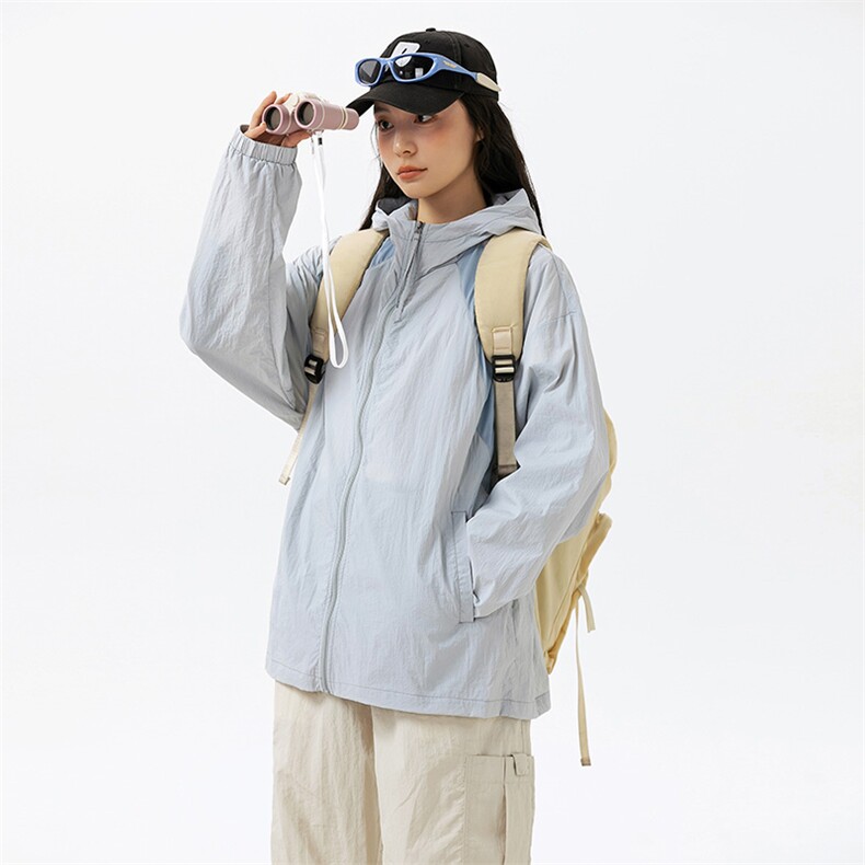 F719P50防晒指数50+薄款宽松大码港风防晒衣夹克皮肤衣，男装防晒衣，星座1204-3