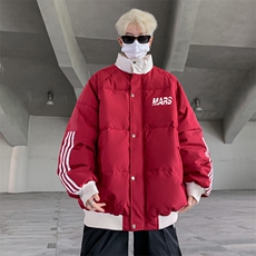 ！2025冬季新款男士撞色棉服加厚保暖情侣棉衣MY209特P80，男装棉衣，电商B220