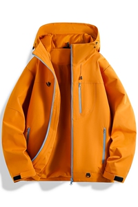 新款男女高品质户外登山服青少年学生冲锋衣夹克外套HS6633-P80图片