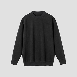 一体绒加厚套头卫衣男款时尚休闲百搭打底衫上衣服潮牌图片